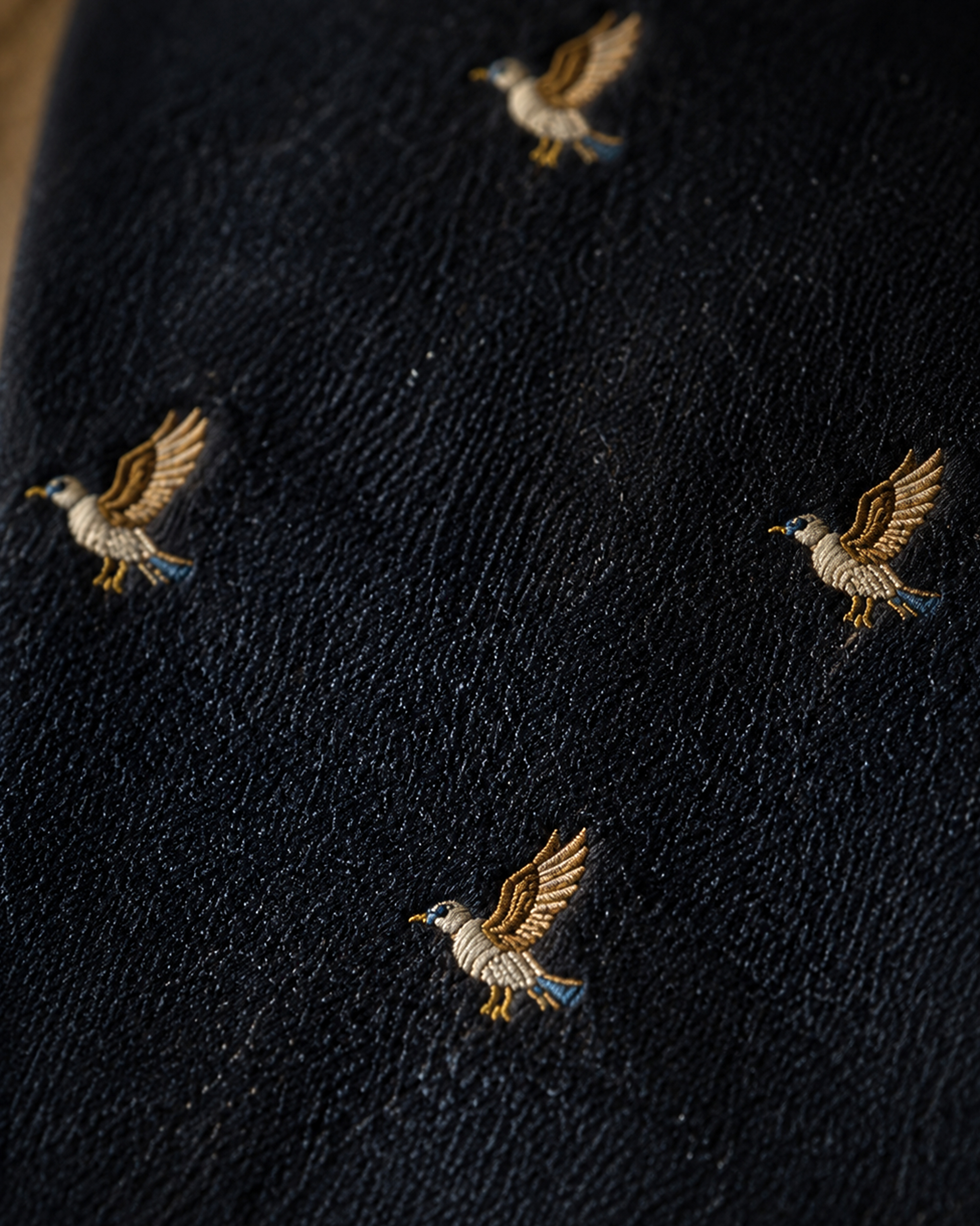 The vintage textile lining