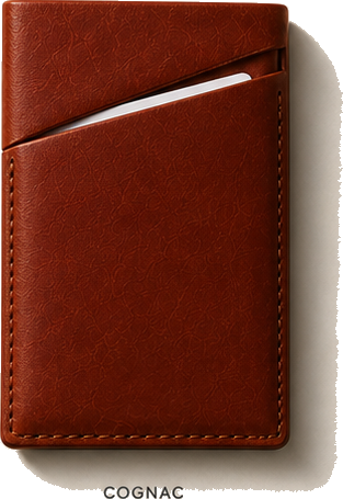 The Card in cognac leather