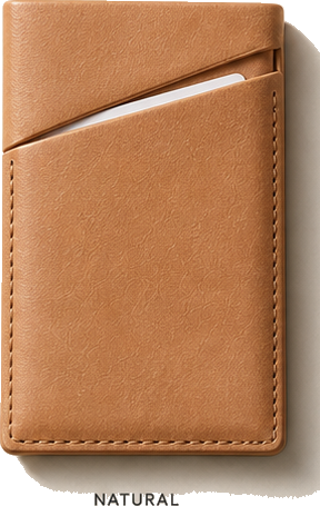 The Card in natural leather